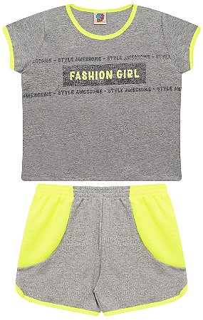Conjunto juvenil Feminino Tamanho 10, 12, 14 FASHION Menina
