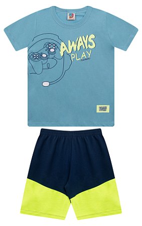 Conjunto Masculino Verão Tamanho 4, 6, 8 Menino