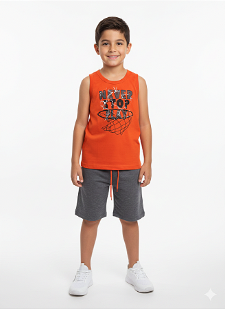 Conjunto Masculino Tamanho 4, 6, 8 Infantil verão Menino