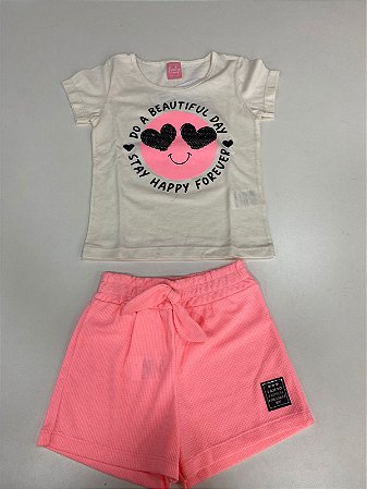 Conjunto Infantil Tamanho 4, 6, 8, 10  Menina