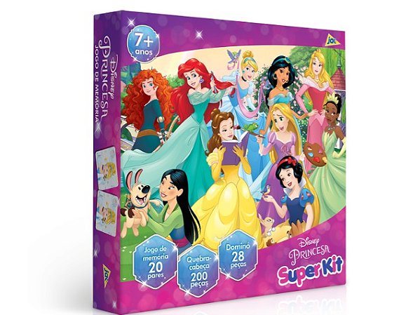 Princesas - Quebra-cabeça - 100 peças Metalizado - Toyster