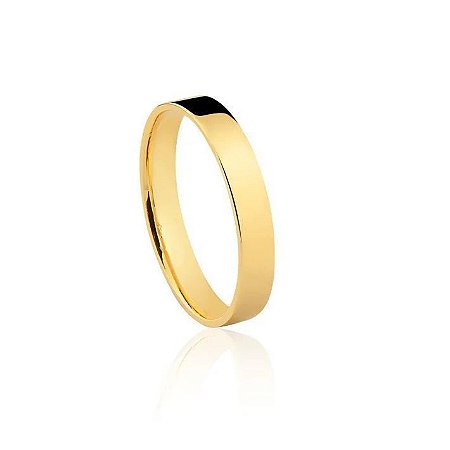 Aliança Reta 3,5mm Anatômica (Ouro 12K / 18K)  "LEIA DESCRIÇÃO''