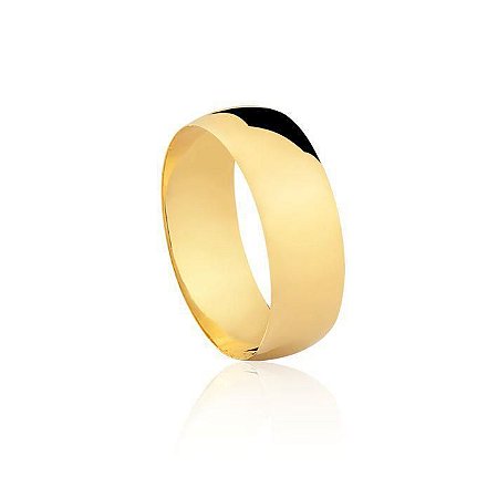 Aliança Meia Cana 6,80mm (Ouro 12K / 18K)  "LEIA DESCRIÇÃO''