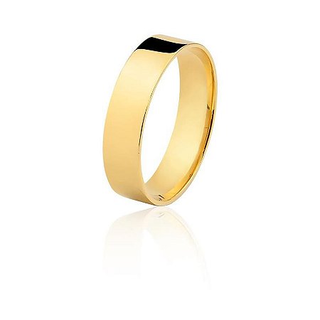 Aliança Reta 5,00MM Anatômica ( Ouro 12K / 18K)  "LEIA DESCRIÇÃO''