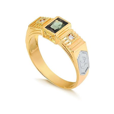 Anel Formatura Baguete (Ouro 12K  /  18 K)