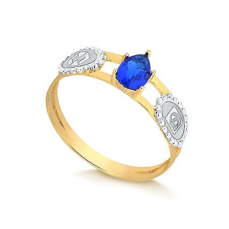 Anel Formatura Gota (Ouro 12K  /  18 K)