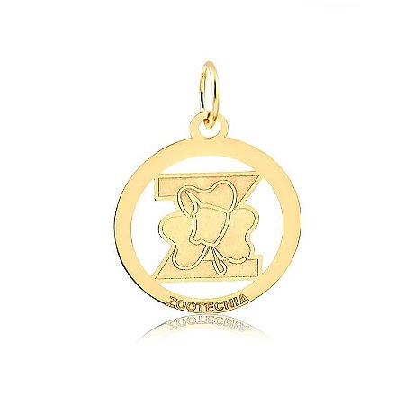 Pingente Formatura Zootecnia ( Ouro 12K / 18K )