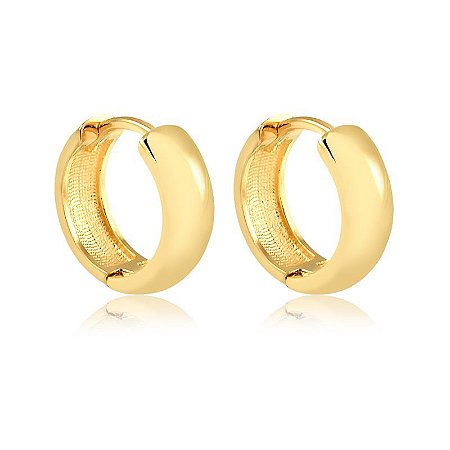Brinco Argola Click ¢12,00MM  M ( Ouro 12K / 18 K )