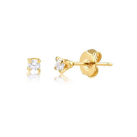 Brinco Ponto De Luz  ¢2,50MM ( Ouro 12K / 18 K )