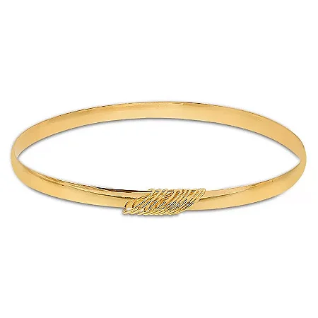 PULSEIRA MEIA CANA 4,00MM COM ARGOLAS ( Ouro 12k / 18k )