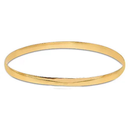 PULSEIRA MEIA CANA 4,00MM LISA ( Ouro 12k / 18k )