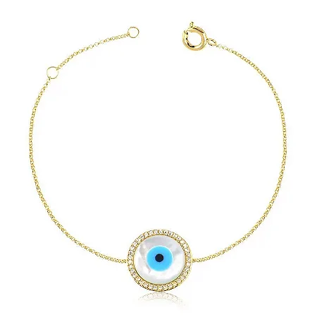 PULSEIRA OLHO GREGO ( Ouro 12k / 18k )