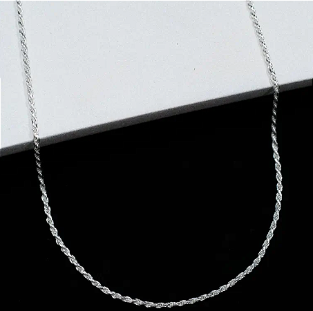 Corrente Cordão Baiano  - 45cm CCB004 ( Prata 925 )