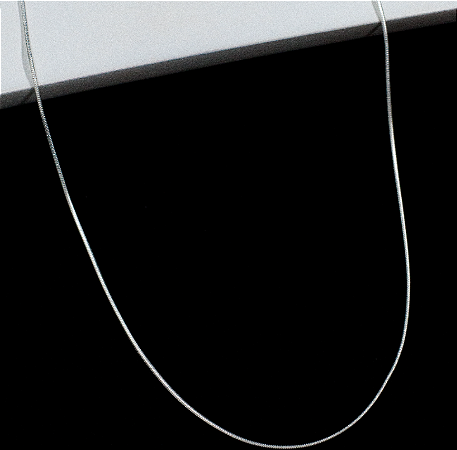 Corrente Rabo de Rato Fio 020 - 45cm CRR004 ( Prata 925 )