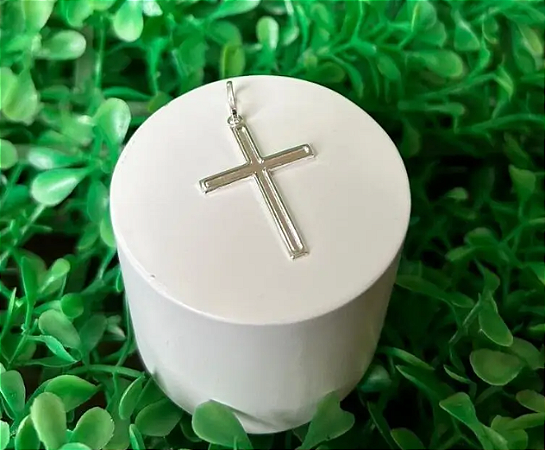 Pingente Crucifixo Liso - P020 ( Prata 925 )