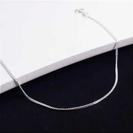 Pulseira Grumet F020 - 21CM- CGR049 ( Prata 925 )