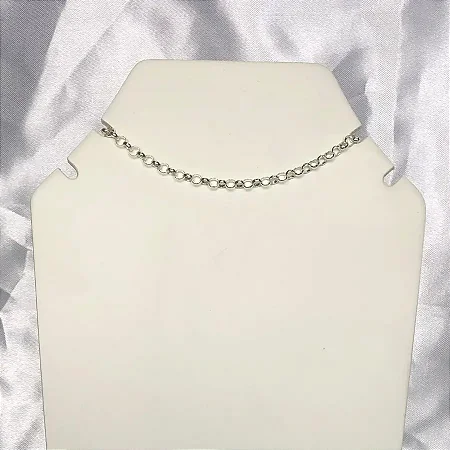 PULSEIRA ELO PORTUGUES F060 (18,5CM) CEP001 ( Prata 925 )