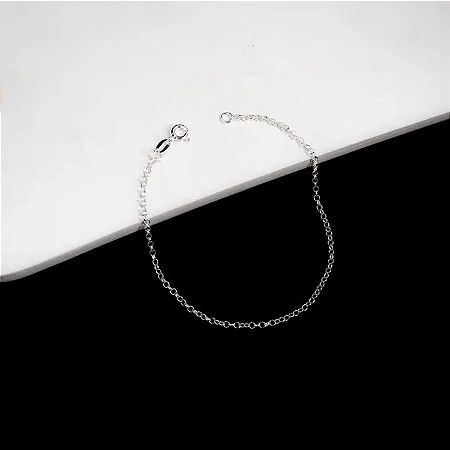 Pulseira elo português F030 - 18cm CEP020 ( Prata 925 )