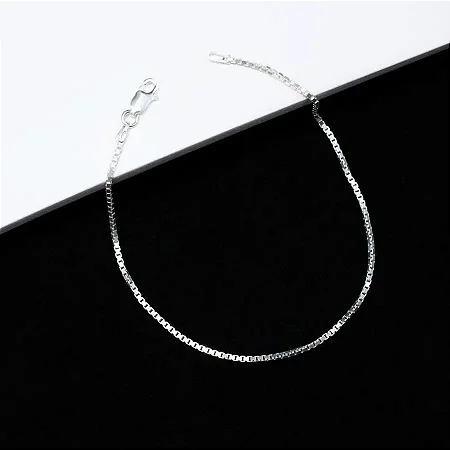 Pulseira Veneziana V22 - 18cm - CV030 ( Prata 925 )