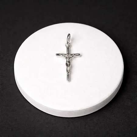 Pingente crucifixo com jesus P091 ( Prata 925 )