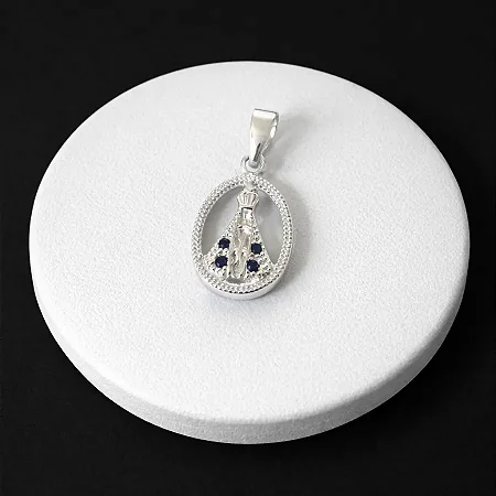 MEDALHA NOSSA SENHORA VAZADA P130 ( Prata 925 )