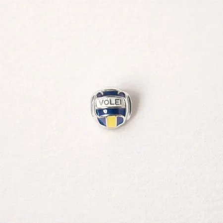 Berloque separador bola de volei BQ013 ( Prata 925 )