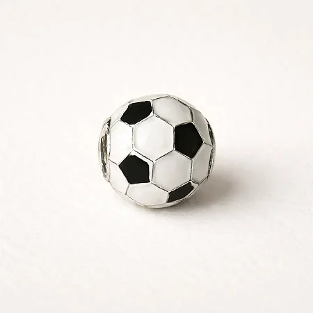 Berloque separador bola de futebol BQ023 ( Prata 925 )