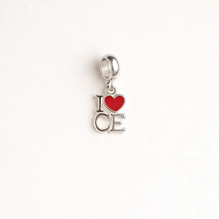 Berloque estado I Love (coração) CE RSBQ100 ( Prata 925 )