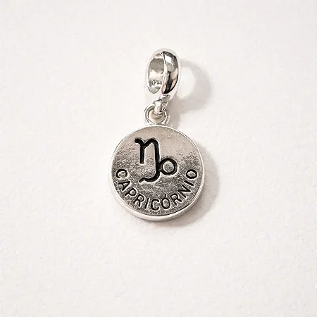Berloque signo CAPRICÓRNIO BQ124 ( Prata 925 )