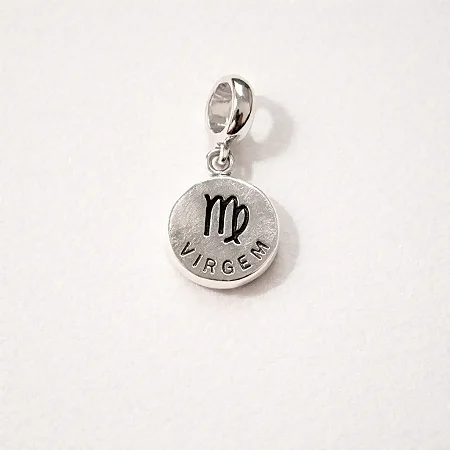 Berloque signo VIRGEM BQ128 ( Prata 925 )