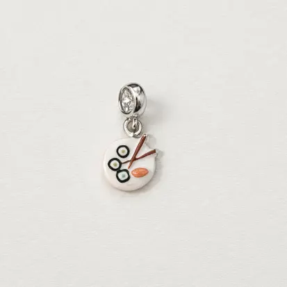 Berloque prato com Sushi BQ147 ( Prata 925 )