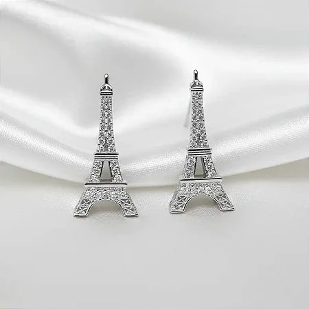 TORRE EIFFEL CRAVEJADO B180 ( Prata 925 )