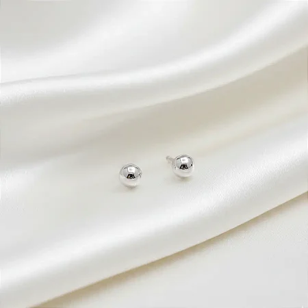 Brinco bolinha 7,0MM B194 ( Prata 925 )