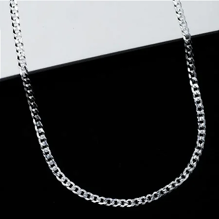 Corrente masculina Grumet 4,2 - 60cm CGR005 ( Prata 925 )