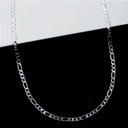 Corrente 3x1 4,0mm - 60cm CTU024 ( Prata 925 )