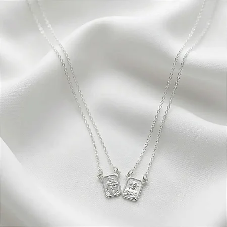 S.C Jesus + N.S do Carmo Corrente: Cartier CEC002 ( Prata 925 )
