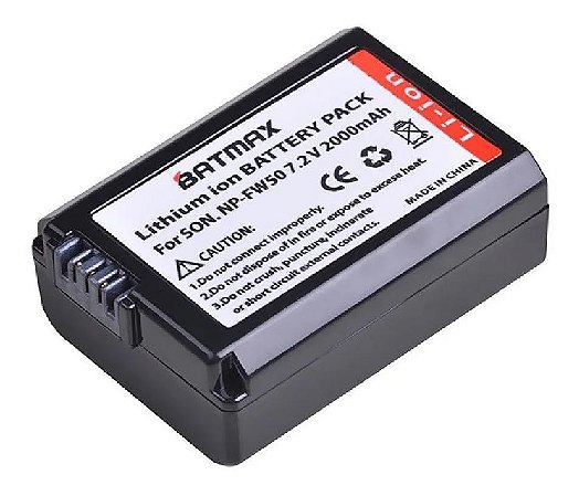 Bateria Sony Np-fw50 (A6300 A6500 Nex 5k A7s2 A7r) - Monthefor Store
