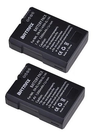 Kit 2 Bateria En-el14 (Nikon D5200 D5100 D5500 D3400) - Monthefor Store