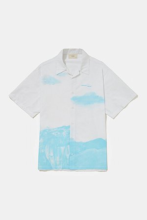Camisa Carnan Cliff Painting - Branca