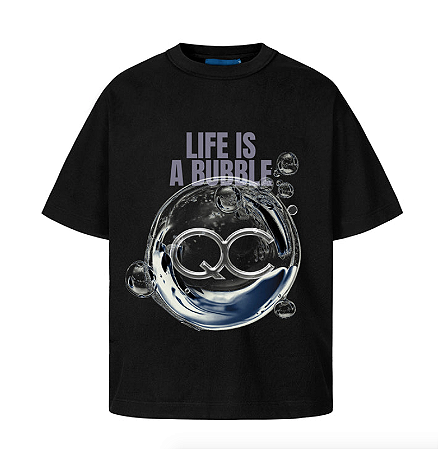 Camiseta Quadro Creations Bubble Lif - Preta