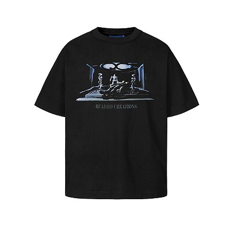 Camiseta Quadro Creations Alien Exp Boxy - Preta