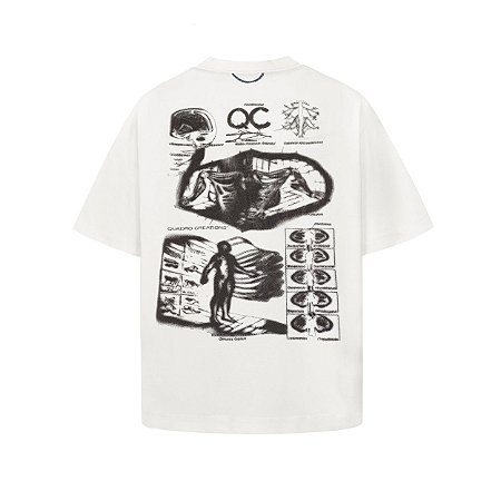 Camiseta Quadro Creations Anatomy Boxy - Off-White
