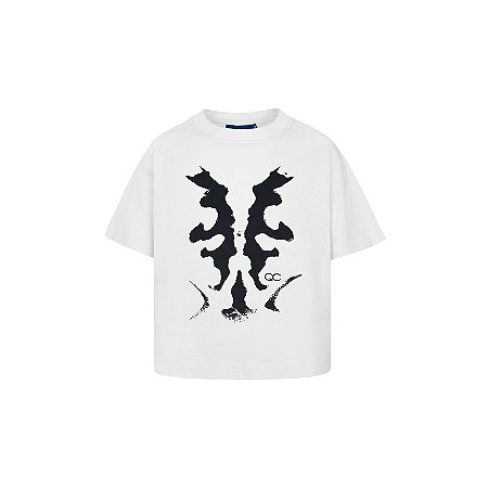 Camiseta Quadro Creations Rorschach Baby Tee - Off-White