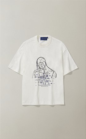 Camiseta Quadro Creations Partículas Boxy - Off-White