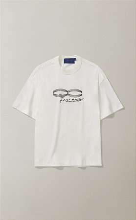 Camiseta Quadro Creations Bic Boxy - Off-White