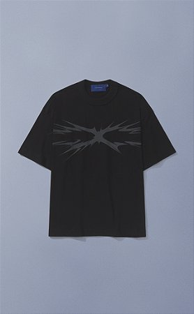 Camiseta Quadro Creations Spikes Boxy - Preto
