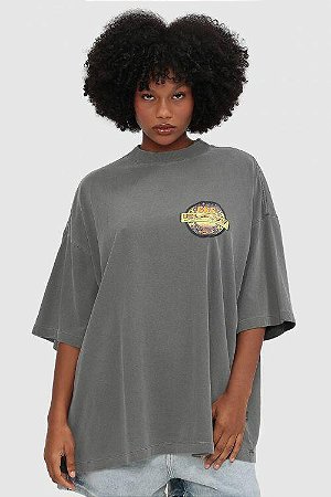 Camiseta Baw New Over Lifestyle - Chumbo