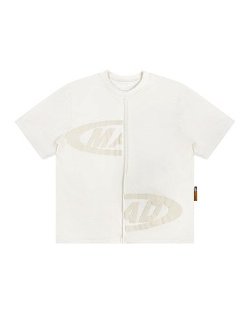 Camiseta Mad Enlatados Portal Bordada - Off-White