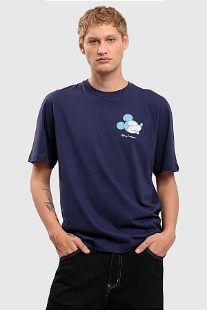 Camiseta Baw x Disney Regular Fun - Azul