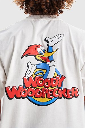 Camiseta Baw x Pica Pau Regular Fun - Off-White